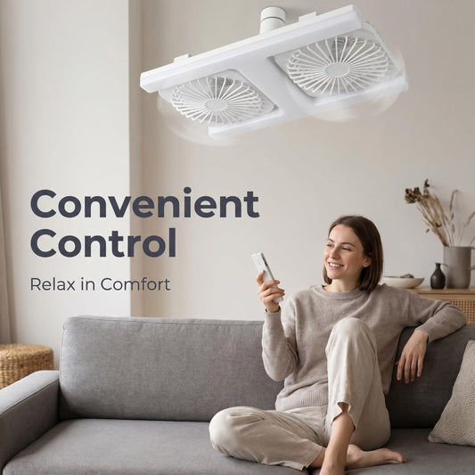 Modern 2-in-1 LED mennyezeti ventilátor-lámpa hálószobába és étkezőbe – távirányítóval ❄️💡🌀🏠