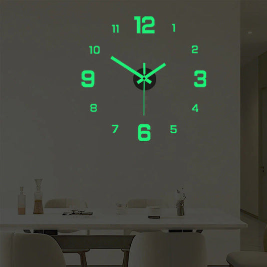 🕐✨3D-s világító akril falióra DIY-készlet