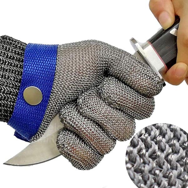 ⏳ Élelmiszeripari minőségű rozsdamentes acél hálós fémkesztyű🧤