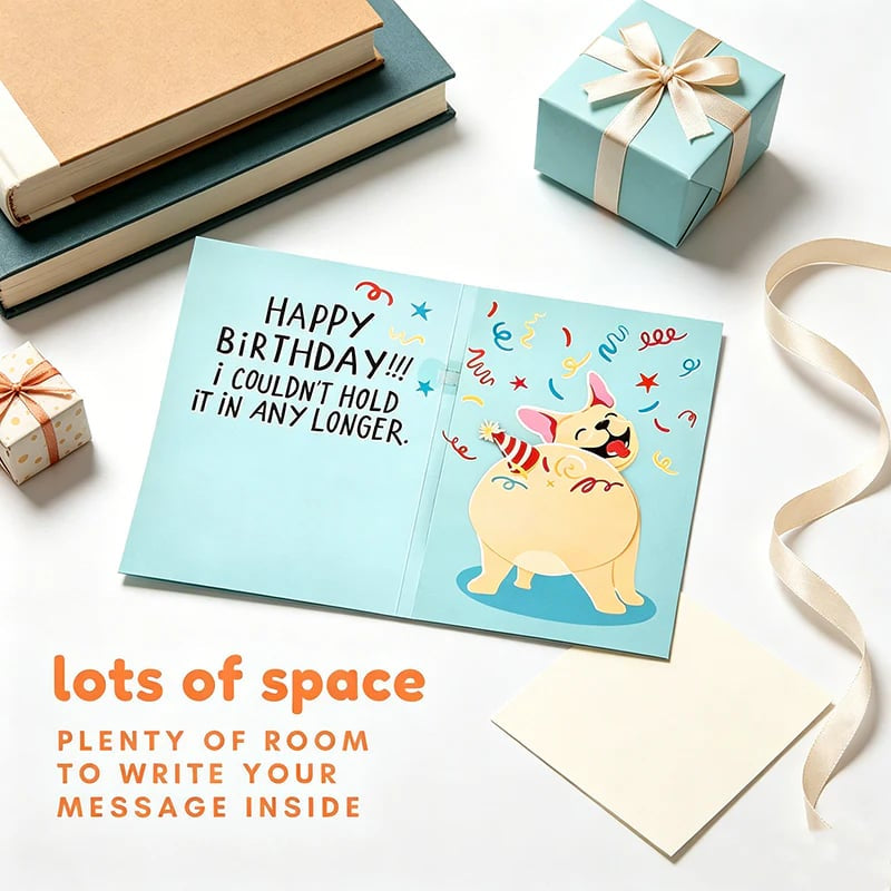 Interaktív tréfa üdvözlőkártya születési alkalmakra | GREETING CARD