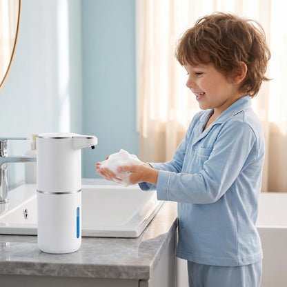 🧼✨ Intelligens, 4 fokozatú habos kézmosó adagoló – infravörös érzékelő · automatikus habadagolás · érintésmentes, így higiénikusabb · IPX5 vízálló