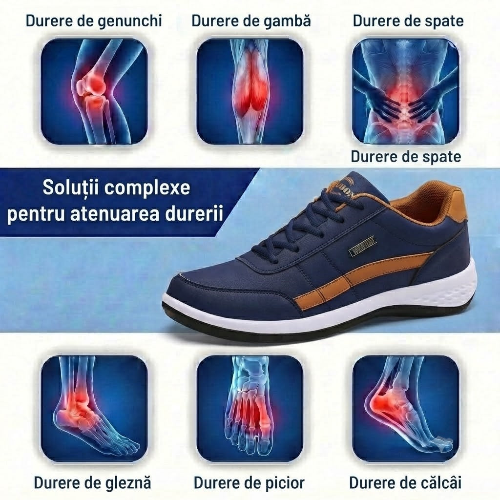 🎁Ultima zi pentru a te bucura de o reducere de 50%, nu o rata! ⏰Fabricați din piele de vițel australiană🐂Suport pentru picioare - ameliorează durerea de picioare✅Impermeabili și antiderapanți, confortabili la mers✅Eleganți și versatili.