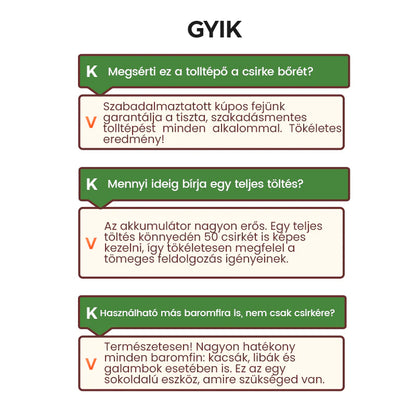🔥🐓 Elektromos baromfi-tolltépő gép – egyszerű, idő- és energiatakarékos tolltépés! 🦆