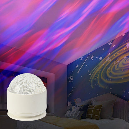 🌌 Távirányítóval ellátott Aurora éjszakai lámpa-vetítő
