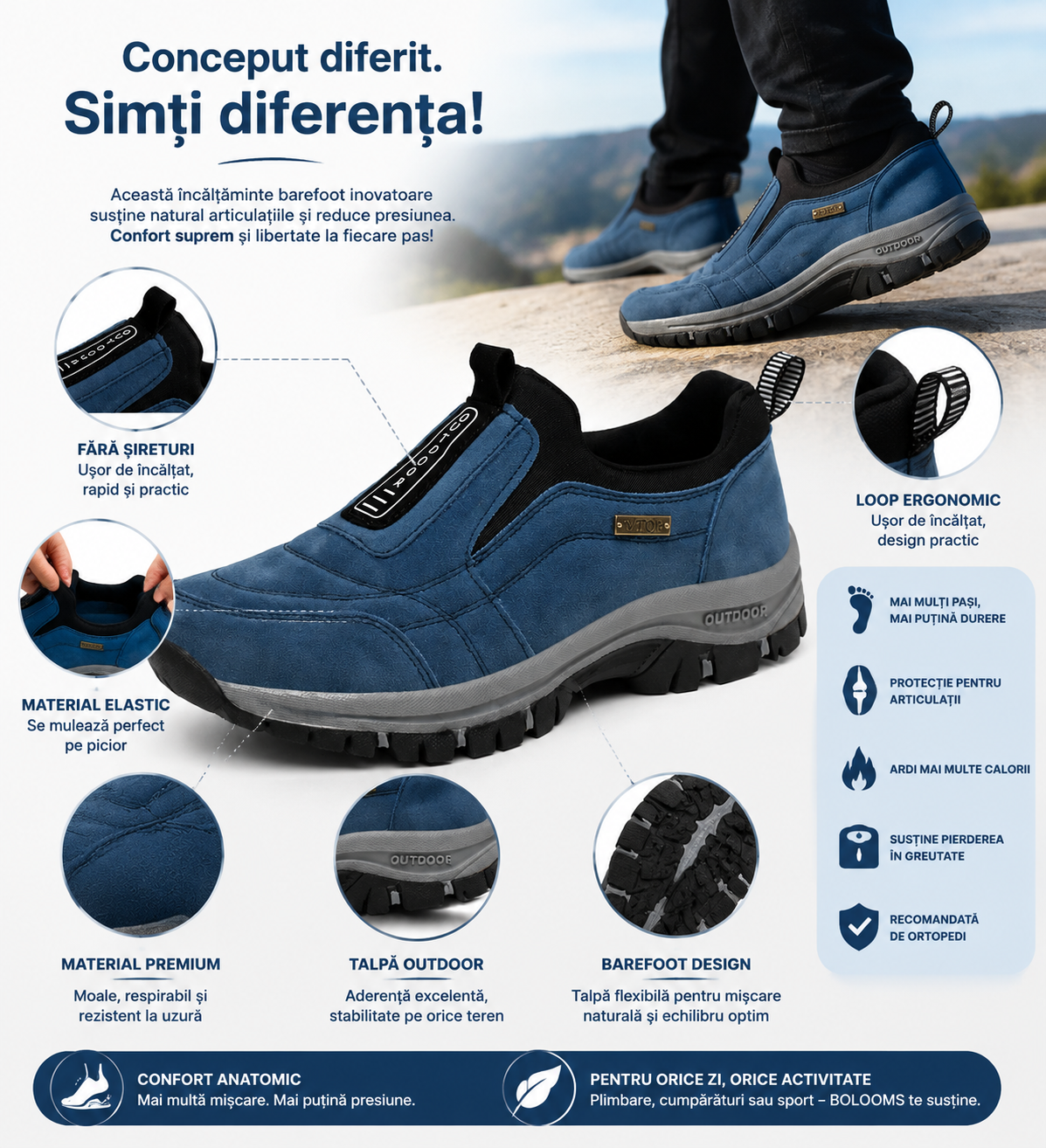 🎁Ultima zi pentru a te bucura de o reducere de 50%! Nu rata această oportunitate rară! ⏰Ameliorează durerile de picioare și fasciita✅Impermeabili și antiderapanți✅Potriviți pentru toate anotimpurile✅Eleganți și versatili - Pantofi ortopedici din piele în