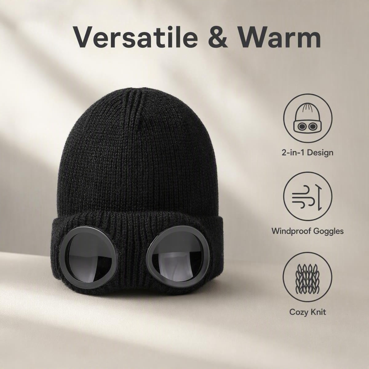 Kötött sapka szemüveggel | BEANIE HAT