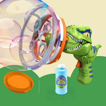 🎁✨ Adj egy különleges ajándékot a gyereknek! Elektromos láncos óriásbuborékfúvó – folyamatos varázslatos élmény, lenyűgöző látványosság 🌿🦖