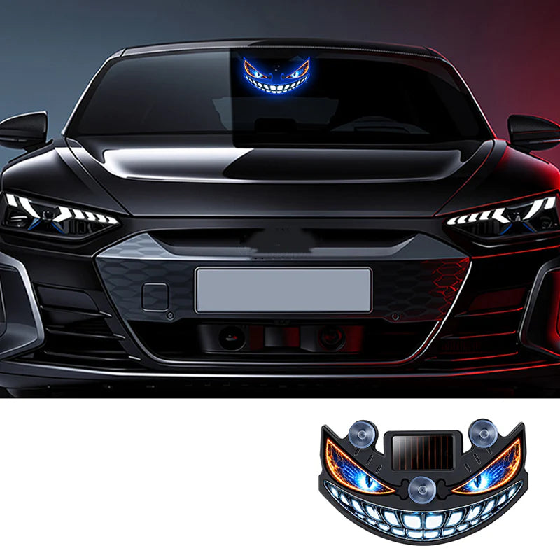 🚗✨ Napenergiával működő|Univerzális szívókorongos napenergiás autó dekorlámpa | DEVILIGHT😈