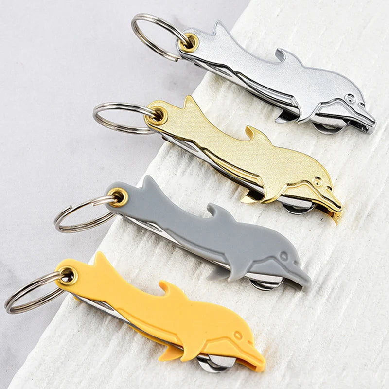 🐬 4 az 1-ben összecsukható rozsdamentes acél szájápoló szerszám szett | DENTAL TOOL