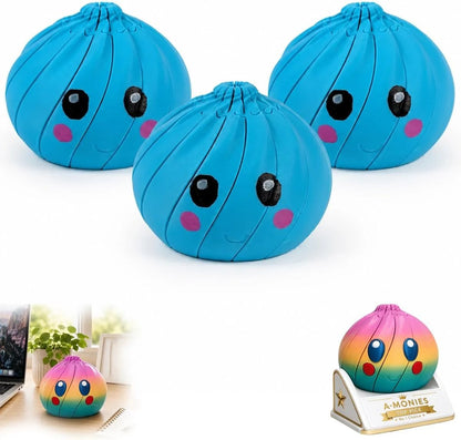 🔥Félárú akció🏷🥟 Aranyos zsemle alakú fidget játék – mozgatható ízületek, ajándékdobozzal