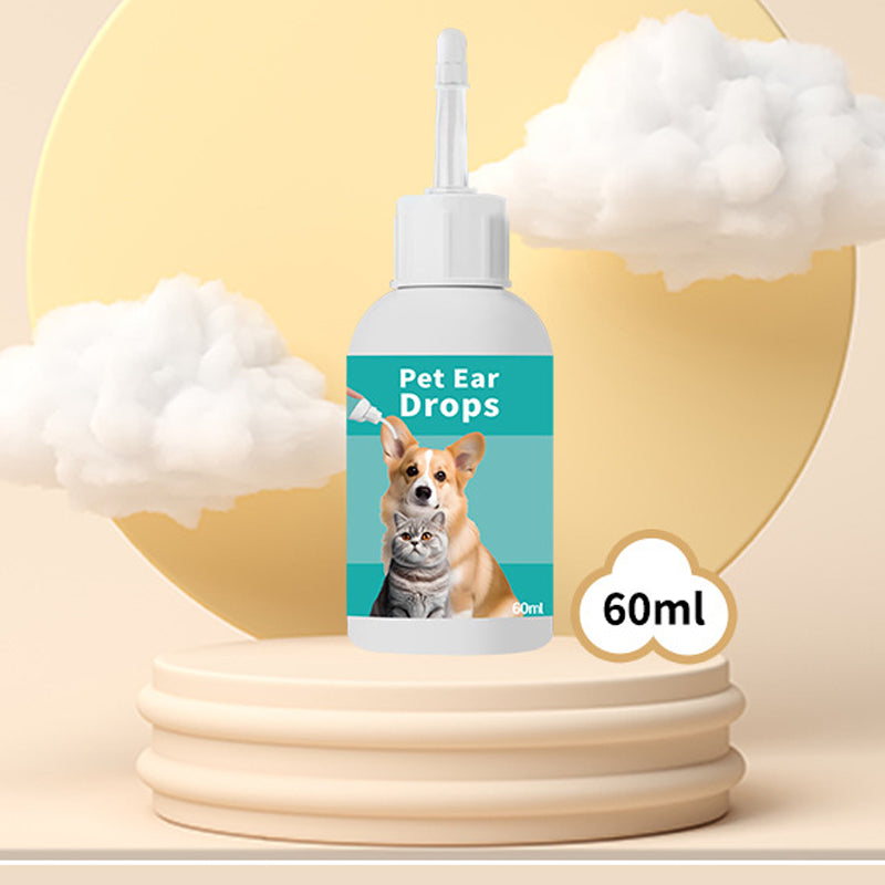 🐱🐶 Háziállatok fülápoló tisztító folyadék puha cseppentőfejjel | PET EAR CLEANER
