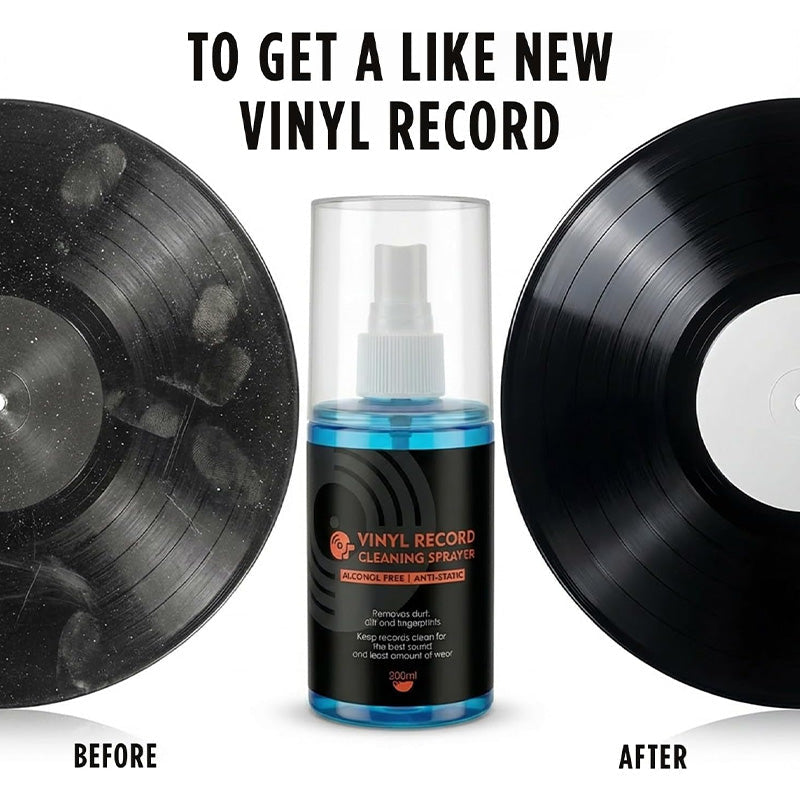 🎵 Kettőt az áráért 💥✨ Antistatikus tisztító spray vinylemezekhez