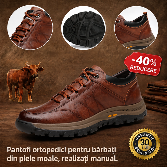 🎁Ultima zi pentru o reducere de 40%, nu ratați!⏰Fabricați din piele de vițel australiană🐂Suport pentru picioare - ameliorează durerea de picioare✅Impermeabili și antiderapanți, confortabili la mers.