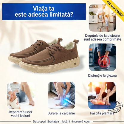 🎁Ultima zi pentru a te bucura de o reducere de 50%, nu o rata! ⏰Fabricați din piele de vițel australiană🐂Suport pentru picioare - ameliorează durerea de picioare✅Impermeabili și antiderapanți, confortabili la mers✅Eleganți și versatili.