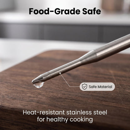 🥩🔥 Kétérzékelős hús hőmérő – egyszerre több húsdarab hőmérsékletének figyelése, 2–3 másodperces azonnali leolvasás, magas hőmérséklet riasztás