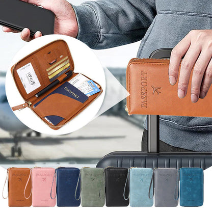 🧳2026-ban elengedhetetlen utazási kellék✈️ Többfunkciós RFID útlevél-pénztárca