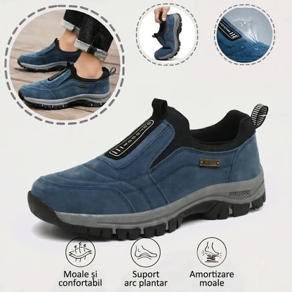 🎁Ultima zi pentru a te bucura de o reducere de 50%! Nu rata această oportunitate rară! ⏰Ameliorează durerile de picioare și fasciita✅Impermeabili și antiderapanți✅Potriviți pentru toate anotimpurile✅Eleganți și versatili - Pantofi ortopedici din piele în
