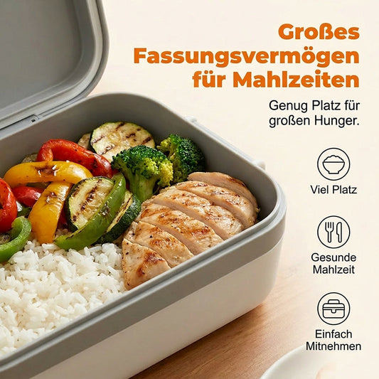 🍱50%-os kedvezmény! ⚡ Hordozható, önmelegítő funkcióval ellátott elektromos ételtartó 🌡️