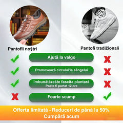 🎁Ultima zi pentru a profita de reducerea de 40%! Nu rata ocazia! ⏰ Ameliorează durerile de picioare și fasciita plantară: încălțăminte ortopedică impermeabilă și antiderapantă.