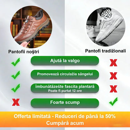 🎁Ultima zi pentru o reducere de 40%, nu ratați!⏰Fabricați din piele de vițel australiană🐂Suport pentru picioare - ameliorează durerea de picioare✅Impermeabili și antiderapanți, confortabili la mers.