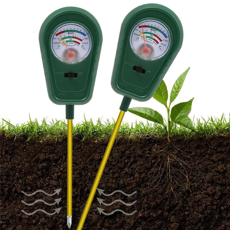 🌱 🔥 Háromfunkciós talajelemző készülék, tiszta kijelzővel 🌿