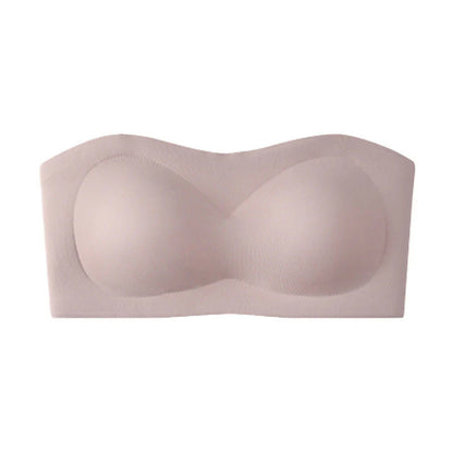 💞Női vállpánt nélküli melltartók, push-up bandeau melltartók, csúszásmentes, merevítő nélküli, támasztó, párnázott melltartók, varratmentes, kényelmes csőmelltartók