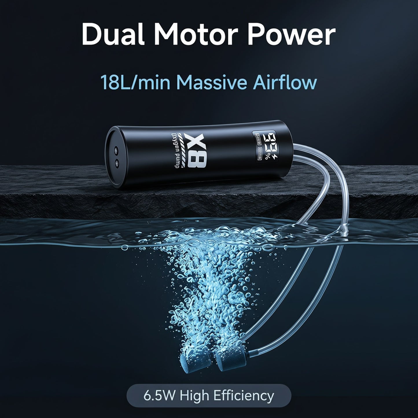 USB újratölthető halászati oxigénpumpa | FISHOXY