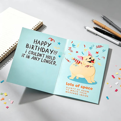 Interaktív tréfa üdvözlőkártya születési alkalmakra |  GREETING CARD