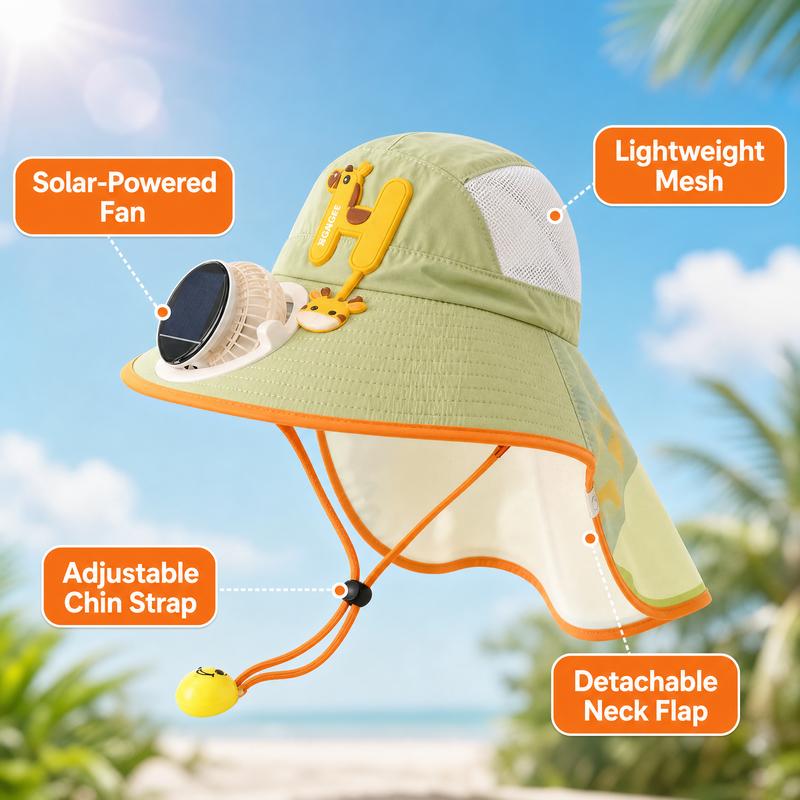 🌞👒 Napenergiával működő ventilátoros sapka – UPF50+ napvédelem + hűsítő szellőzés, a nyári szabadtéri séták „kis légkondicionálója”, utánvéttel