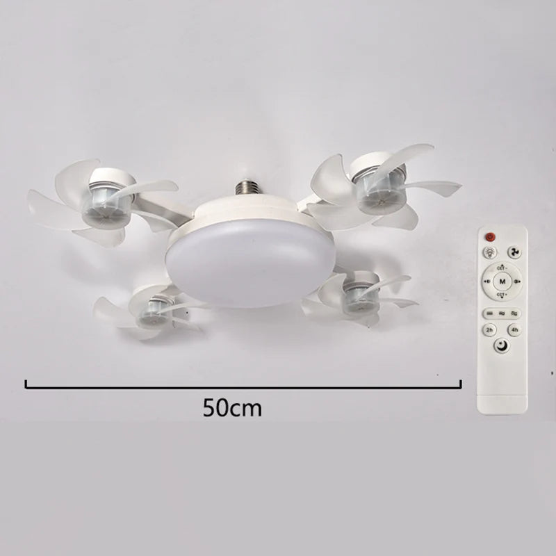 🌀 50% kedvezmény💥 LED-es világítással és távirányítóval ellátott mennyezeti ventilátor