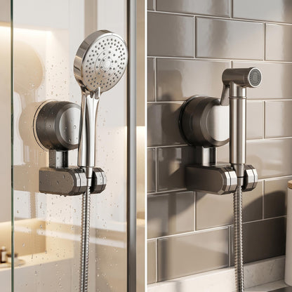 🚿 Erős tapadókorongos zuhanytartó – Fúrás nélküli felszerelés, stabil, nem esik le, gyermekbarát magasság, utánvéttel fizethető 💪