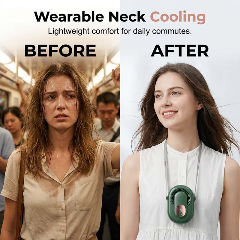 4 az 1-ben hordozható övventilátor digitális kijelzővel | COOLBELT