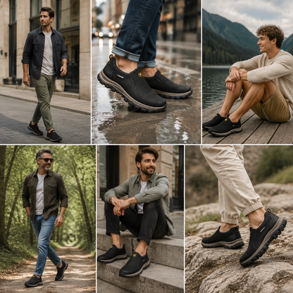 🎁Ultima zi pentru a te bucura de o reducere de 50%, nu o rata! ⏰Fabricați din piele de vițel australiană🐂Suport pentru picioare - ameliorează durerea de picioare✅Impermeabili și antiderapanți, confortabili la mers✅Eleganți și versatili.