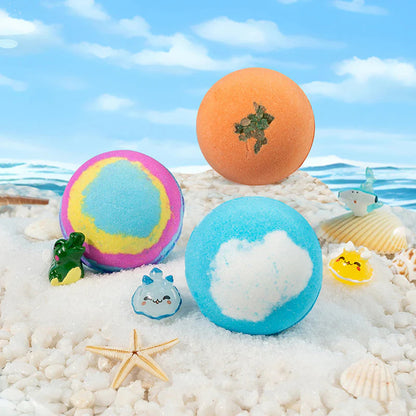 🎁🛁 12 darabos gyermekfürdőgolyó ajándékkészlet