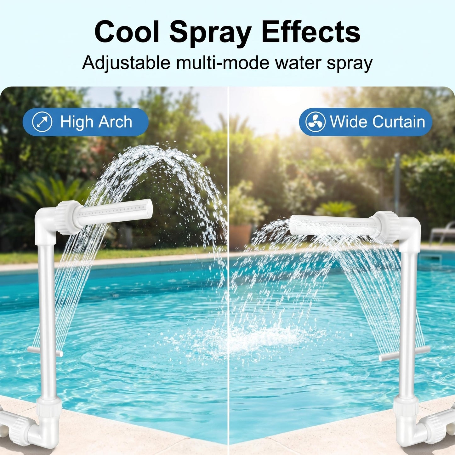 🔥A készlet korlátozott, a készlet erejéig, 50%-os időkorlátozott kedvezmény! Úszómedence-szökőkút fej, hétvégi kiránduláshoz 💦⛲