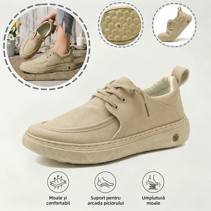 🎁Ultima zi pentru a te bucura de o reducere de 50%, nu o rata! ⏰Fabricați din piele de vițel australiană🐂Suport pentru picioare - ameliorează durerea de picioare✅Impermeabili și antiderapanți, confortabili la mers✅Eleganți și versatili.