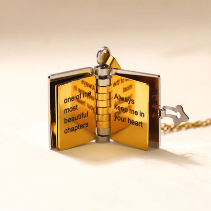 Könyv medál nyaklánc | BOOK PENDANT NECKLACE