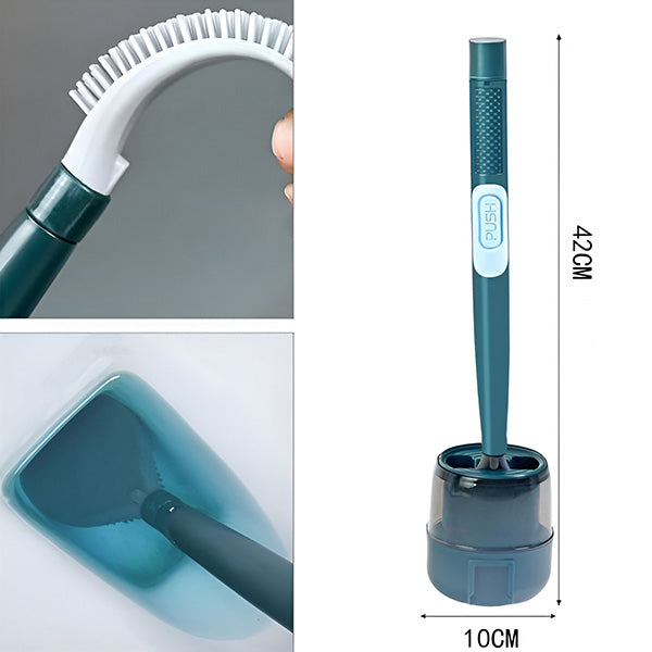 Fúrásmentes falra akasztható 360° WC tisztító kefe | FLUSHBRUSH