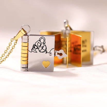 Könyv medál nyaklánc | BOOK PENDANT NECKLACE