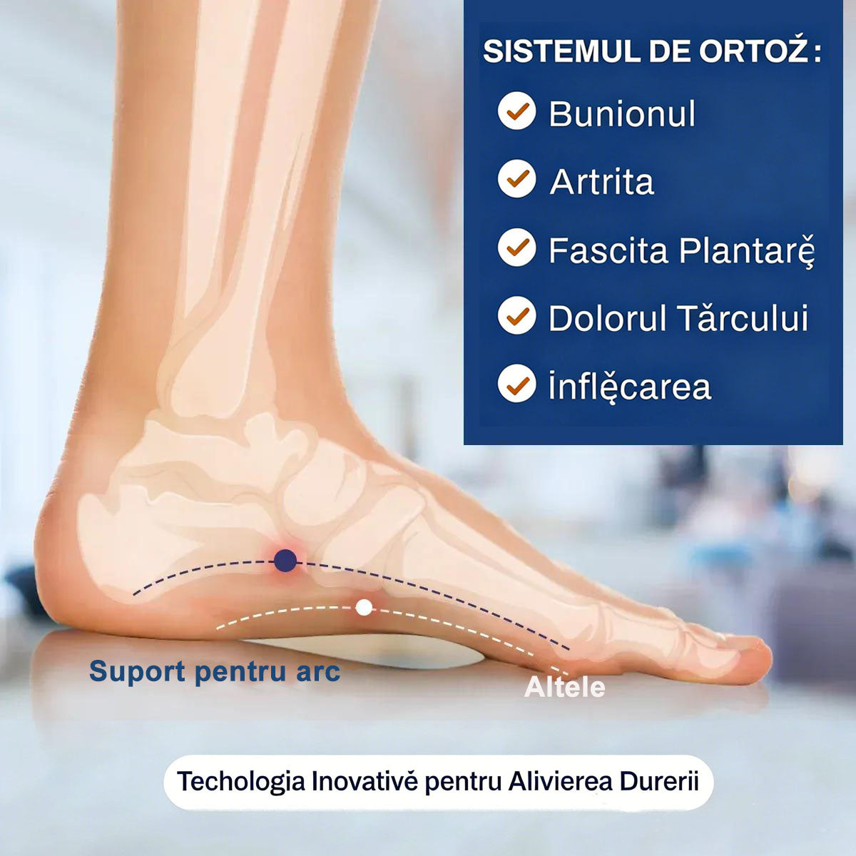 🔥Noutăți, astăzi la jumătate de preț pentru o perioadă limitată | Design ergonomic ✅Absorbție superioară a șocurilor ✅Corecție a mersului ✅Confortabile și versatile