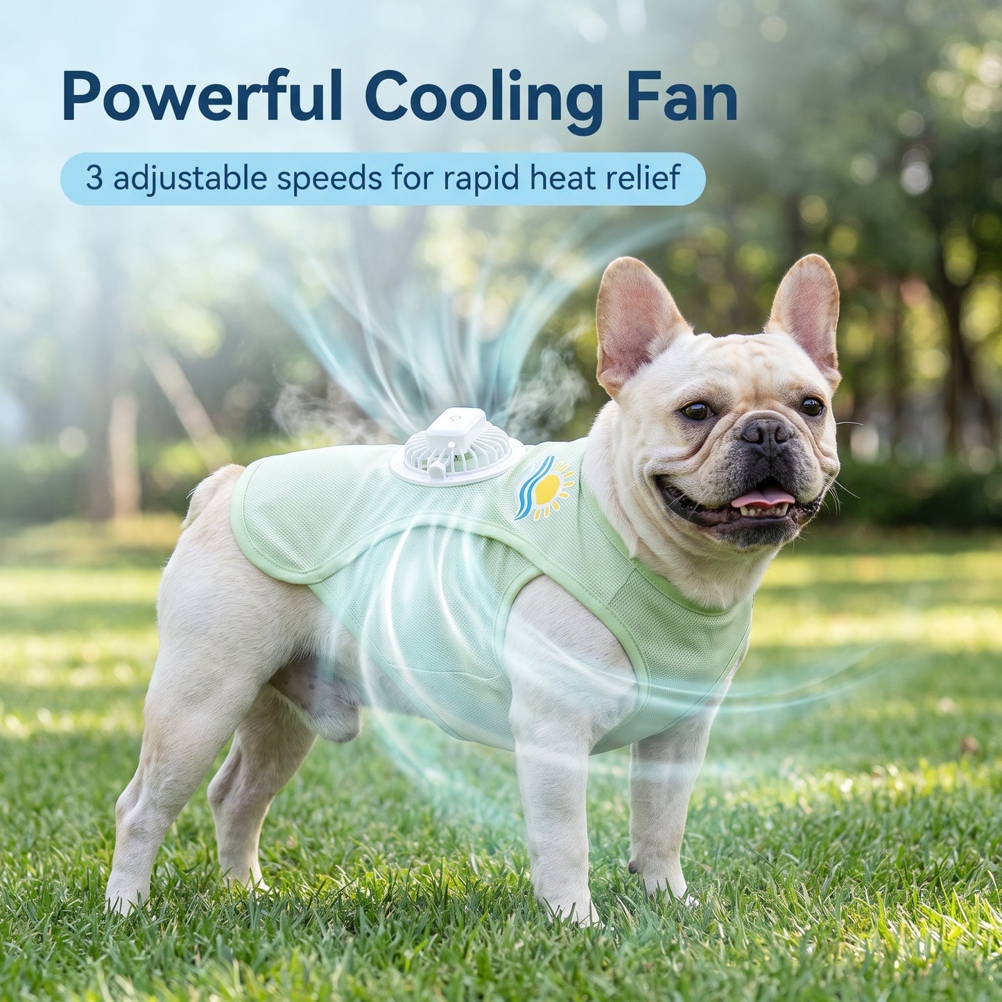 Jégszálas szellőző kutya hűtőmellény | DOGCOOL
