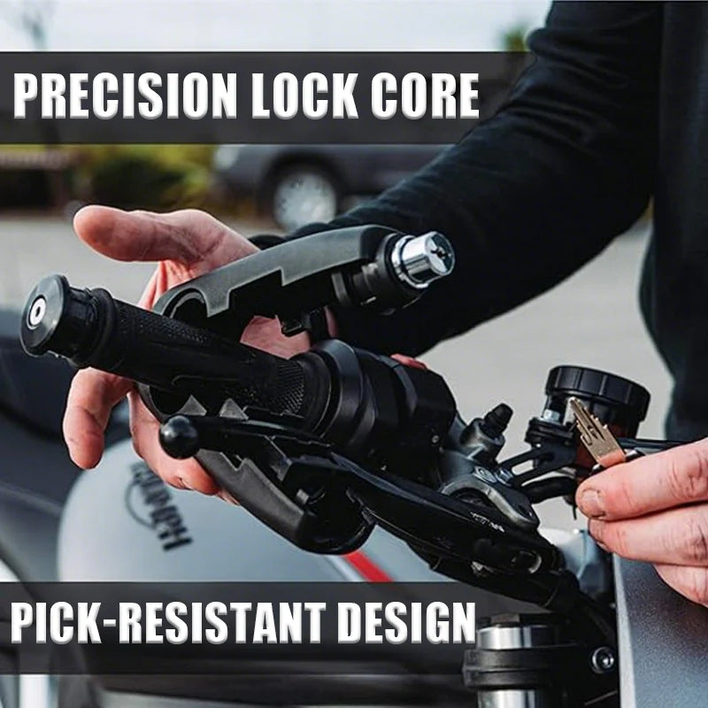 Univerzális kerékpár és motorkerékpár kormányzár riasztóval | HANDLEBAR LOCK