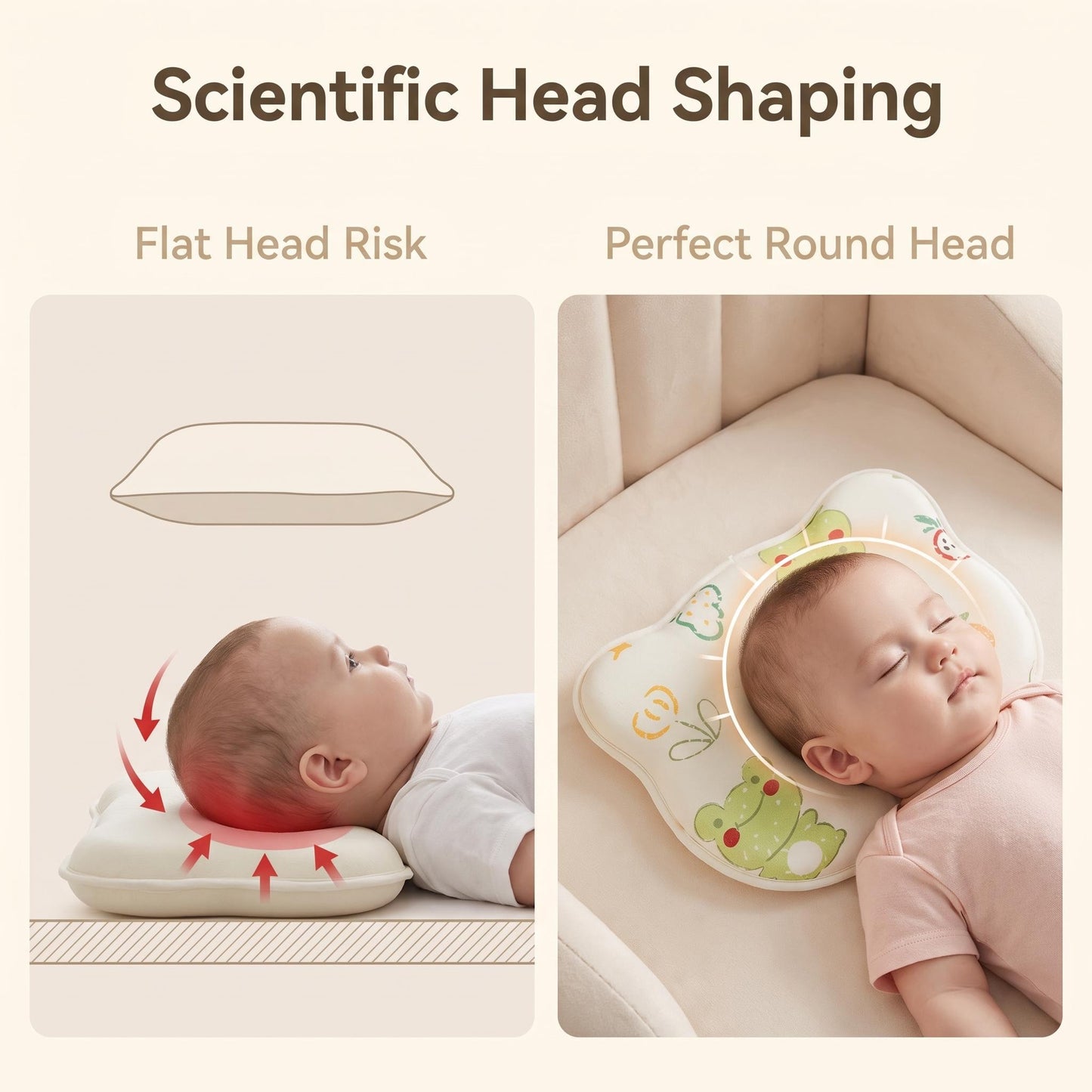 Csecsemő fejformázó memóriapárna | BABYSHAPE