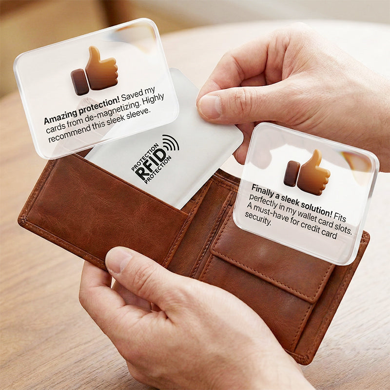 🛡️Hitelkártya RFID-árnyékoló tok – mágnesesség-vesztés elleni védelem