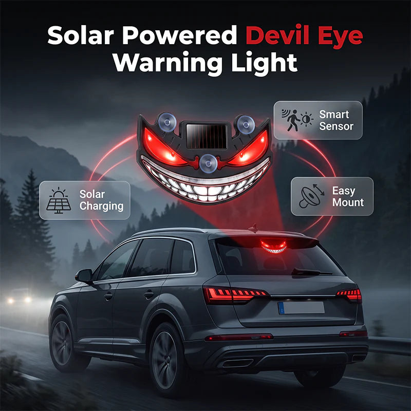 🚗✨ Napenergiával működő|Univerzális szívókorongos napenergiás autó dekorlámpa | DEVILIGHT😈