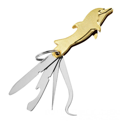 🐬 4 az 1-ben összecsukható rozsdamentes acél szájápoló szerszám szett | DENTAL TOOL
