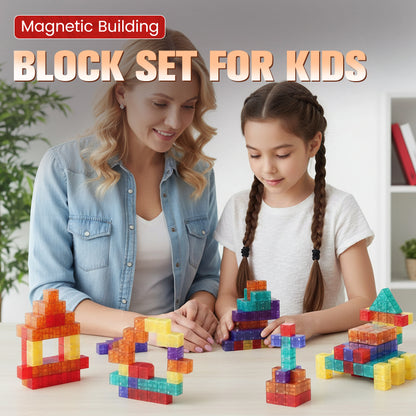 🎁🧲 【50% kedvezmény】 Gyerek mágneses építőelemek | Hatoldalas mágnesek🏗️