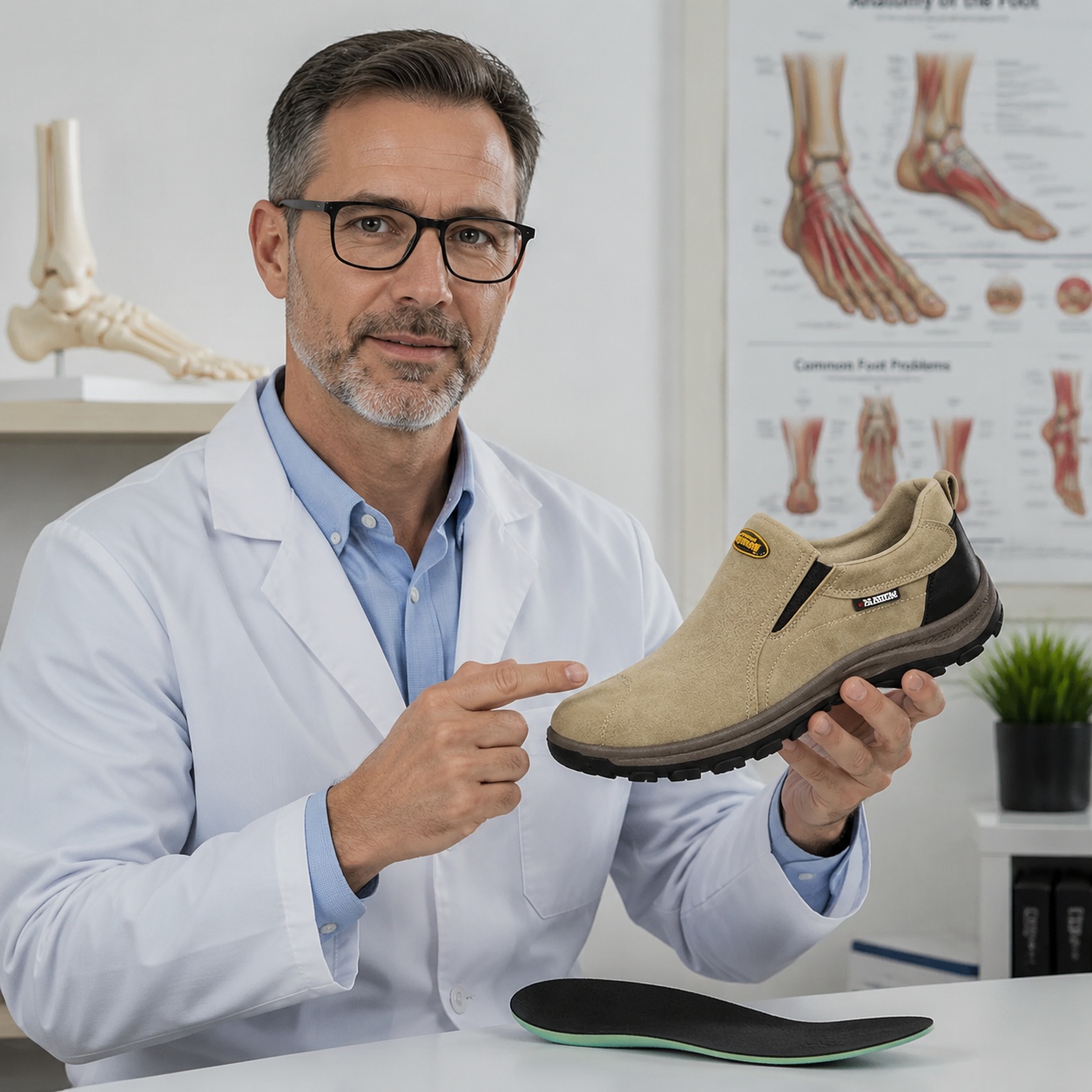 🎁Ultima zi pentru a te bucura de o reducere de 50%, nu o rata! ⏰Fabricați din piele de vițel australiană🐂Suport pentru picioare - ameliorează durerea de picioare✅Impermeabili și antiderapanți, confortabili la mers✅Eleganți și versatili.