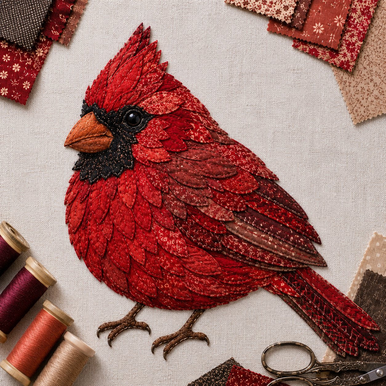 3D Patchwork Madár DIY Készlet - Ajándék | BLEMOR