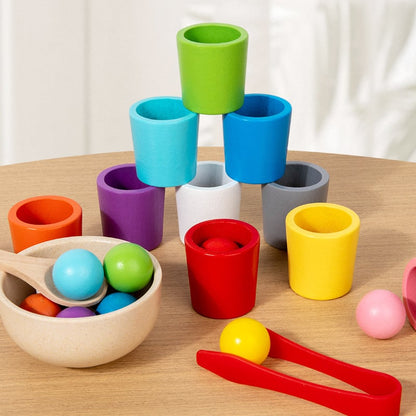 Montessori fa színosztályozó játék kisgyermekeknek | COLORSORT